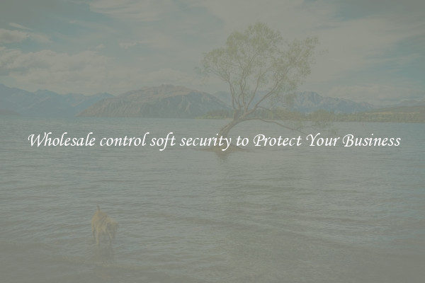 Wholesale control soft security to Protect Your Business