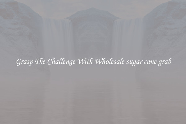 Grasp The Challenge With Wholesale sugar cane grab