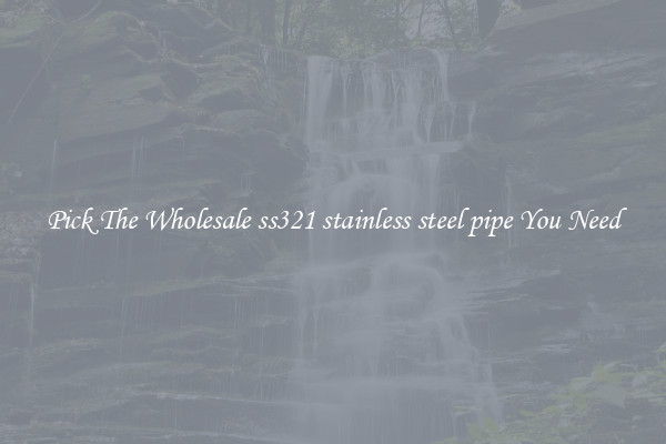 Pick The Wholesale ss321 stainless steel pipe You Need