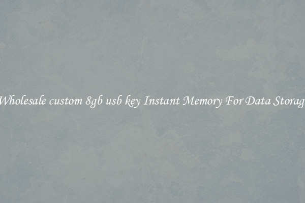 Wholesale custom 8gb usb key Instant Memory For Data Storage