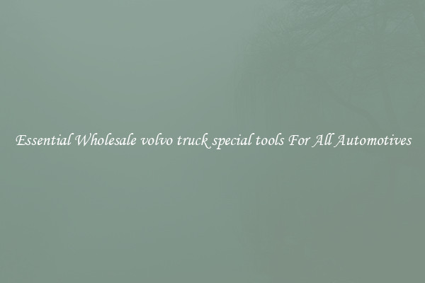 Essential Wholesale volvo truck special tools For All Automotives