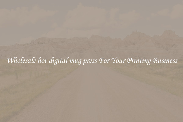 Wholesale hot digital mug press For Your Printing Business