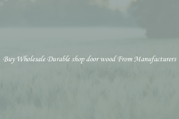 Buy Wholesale Durable shop door wood From Manufacturers