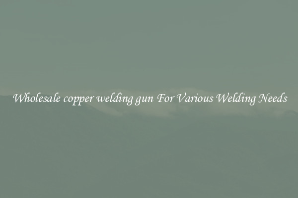Wholesale copper welding gun For Various Welding Needs