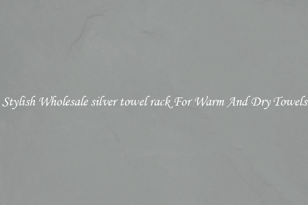 Stylish Wholesale silver towel rack For Warm And Dry Towels