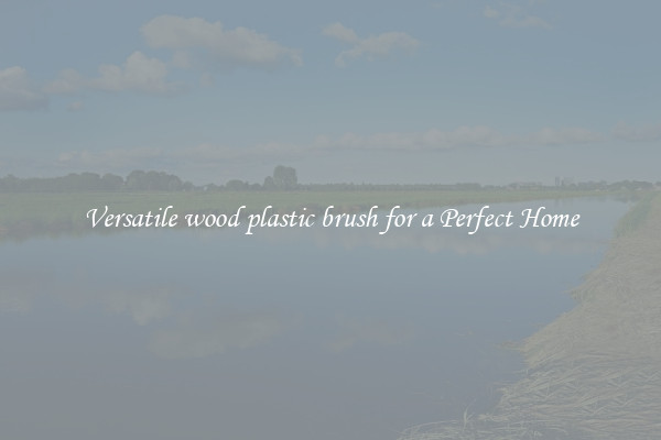 Versatile wood plastic brush for a Perfect Home