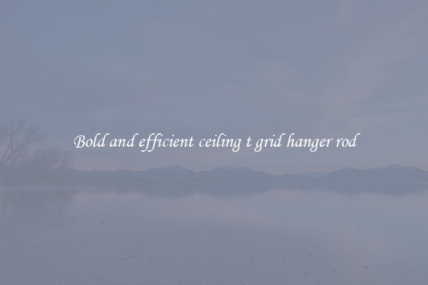 Bold and efficient ceiling t grid hanger rod