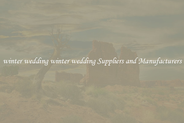 winter wedding winter wedding Suppliers and Manufacturers